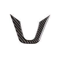 Car Carbon Fiber Steering Wheel Decoration Cover Trim Sticker Fit for Smart 453 Fortwo 2016-2021