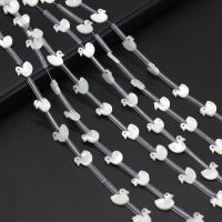 Natural SeaWater Shell White Duck Beads For Jewelry Making DIY Necklace celet Accessories Charm Gift Party 9x9mm 15PCSstrand