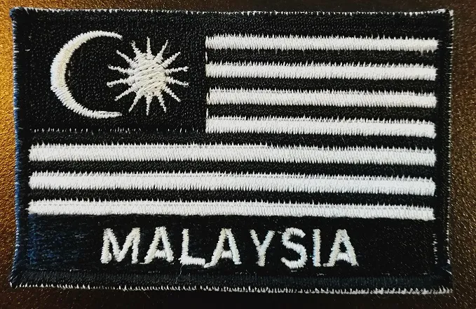 Malaysia black flag