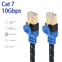 Cat7สายเคเบิลอีเทอร์เน็ต RJ45สายเคเบิลเครือข่ายแลน10Gbps SSTP Network สายสายแพทช์อินเทอร์เน็ตสำหรับเราเตอร์พีซีสายแล็ปท็อปอีเธอร์เน็ต