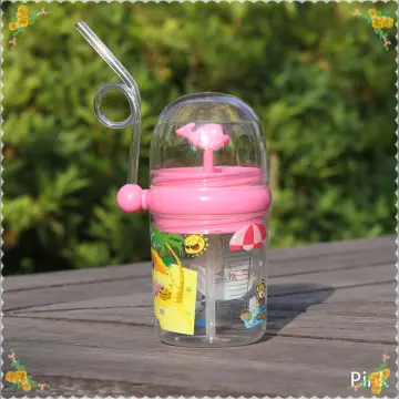 Cheap Funny Children Drinking Cup Whale Water Spray Straw Cup