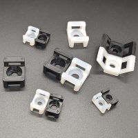 100pcs Cable Tie Base Mount Saddle Wire Fixing Seat Cable Clamp Cable Organizer Wire Clip Holder With Screw Holes HC-1 HC-2 HC-4-Yunjuek