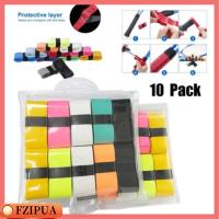 FZIPUA 10Pcs กีฬานอกสถานที่ ห่อดูดซับเหงื่อ แถบกันเหงื่อ แบดมินตันโอเวอร์กริป เทนนิส OVERGRIP สควอชโอเวอร์กริป แร็กเกตโอเวอร์กริป