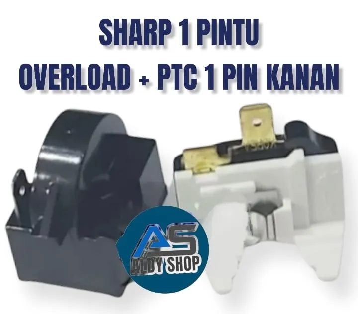 OVERLOAD+PTC RELAY KULKAS SHARP 1 PINTU OVERLOD KULKAS SHARP 1 PINTU
