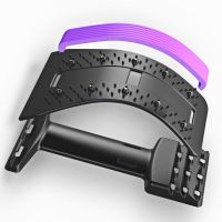 ☼ Magnetotherapy Back Stretcher Adjustable Back Cracker Massage Waist Neck Fitness Lumbar Cervical Spine Support Pain Relief