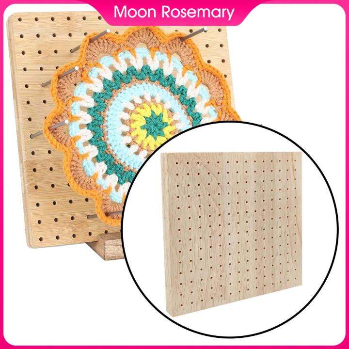 Blocking Board for Granny Squares DIY Pegboard for Crochet for Starter