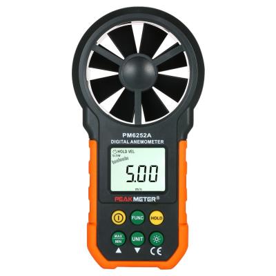 PEAKMETER Handheld Anemometer Portable Wind Speed Meter CFM Meter Wind Gauges Air Flow Thermometer with LCD Backlight for Weather Data Collection Outdoors Sailing Surfing Fishing