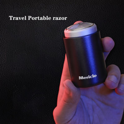 Mericle ไฟฟ้ามีดโกนหนวดแบบพกพารถท่องเที่ยวมีดโกนมินิ Usb ชาร์จเครื่องโกนหนวดเต็มร่างกายซักผ้าบ้านเครา T Rimmer