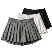 【CC】☈◄  Wide Pleated Skirts Shorts OOTD Street Blogger Woman Bottom