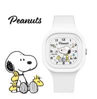 นาฬิกาข้อมือเด็กและผู้ใหญ่ลาย Snoopy มาใหม่ล่าสุด สายเป็นซิลิโคน ปรับความยาวได้  หน้าปัดขนาด 4.5×4.5 cm