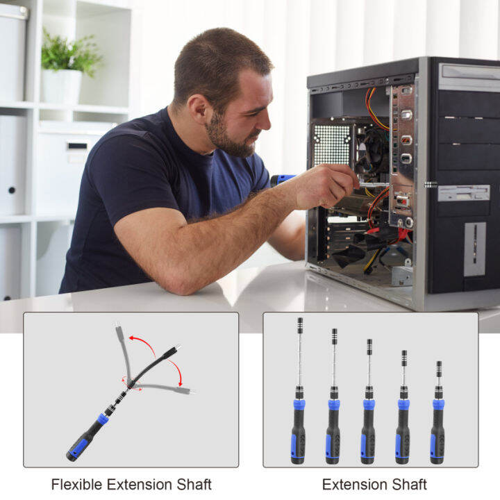 ชุดไขควง-ชุดอุปกรณ์ช่าง160-in-1ความแม่นยำพร้อมเครื่องมือก้านดัด-ชุดเครื่องมือไขควงสำหรับแล็ปท็อป-แท็บเล็ต-นาฬิกา-กล้อง-แว่นตา