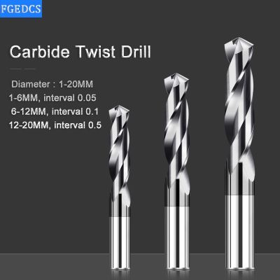 ELEGANT Solid Tungsten Carbide Drill Bits CNC Carbide Twist Drill Bit 1.0 20mm Metalworking Bit For Stainless Steel Milling Cutter Tools