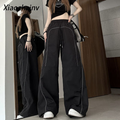 top●Xiaozhainv Korean Street Fashion High-waist Casual Oversais Pants for Woman