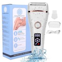 ZZOOI Multifunctional Bikini Trimmer Pubic Body Hair Removal Electric Shaver for Women Painless Waterproof Lady Epilator