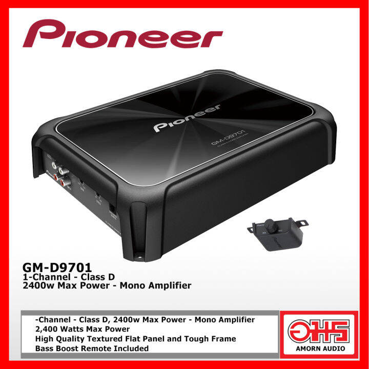 PIONEER GMD9701 1Channel Class D, 2400w Max Power Mono Amplifier