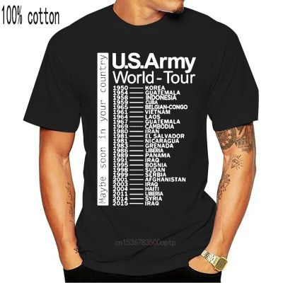 US Army World Tour Coming Soon to a Country Near You unisex t-shirt funny band music tour tee men t shirt
