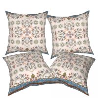 Ethnic style Set of 4 Pillow Covers 45x45 Pillowcase Decorative Set Home Decorative Pillow Case Cushion Covers for Couch