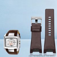 For Diesel Watchband Dz4246 Dz1273 Dz1216 32Mm Mens Exquisite Workmanship Concave Interface Genuine Leather Watch Strap