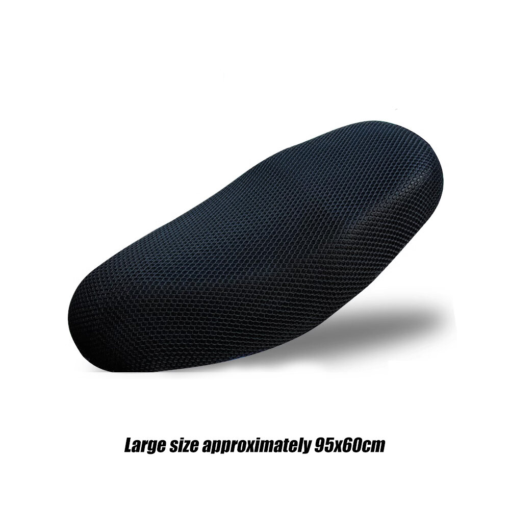Motosikal basikal elektrik kerusi perlindungan musim panas bernafas kain Mesh 3D Anti-skid Pad skuter kerusi meliputi kusyen perlindungan bersih
