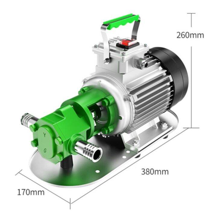 220V Electric Oil Pump SelfPriming Stainless Steel Gear Pump High