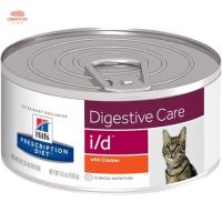 Hills Prescription Diet i/d Feline (156g.)12กระป๋อง อาหารกระป๋อง​ สำหรับแมวท้องเสีย​