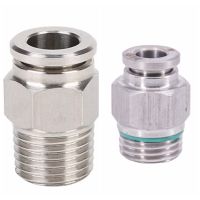 304นิวเมติกสำหรับผู้ชาย4 6 8 10 12 14 16MmTube 1/8 "1/4" 3/8 "1/2" Bsppt ลมตัวผู้316สแตนเลสในหัวต่อคอมพิวเตอร์ปล่อยอุปกรณ์เสริม