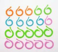 ✜✵₪ 100pcs S/M Plastic Knitting Stitch Markers Spiral At Random Color Needle Clip Crochet Stitch Lock Knit Sewing Tool Accessories-1