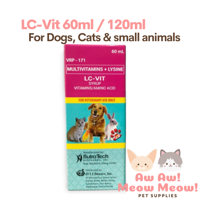 LC VIT Dog Multivitamins Syrup For Dogs and Cats Pampagana Kumain
