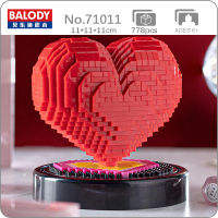 DP 71011วันวาเลนไทน์งานแต่งงาน Lover Heart I Love You With Base DIY Mini Diamond Blocks Bricks Building Toy For Children No