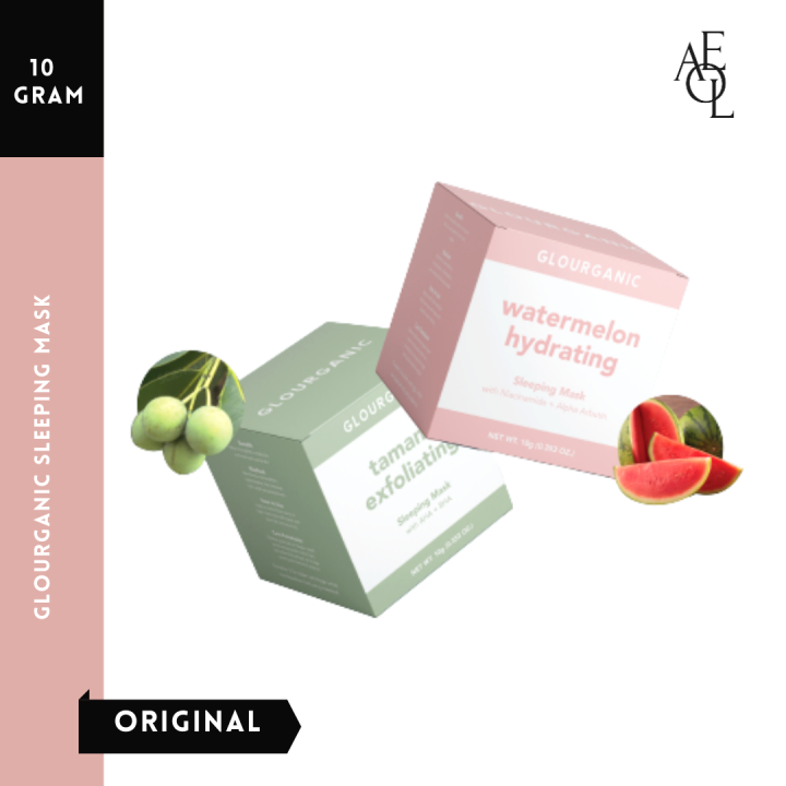 [READY] GLOURGANIC SLEEPING MASK TAMANU EXFOLIATING & WATERMELON
