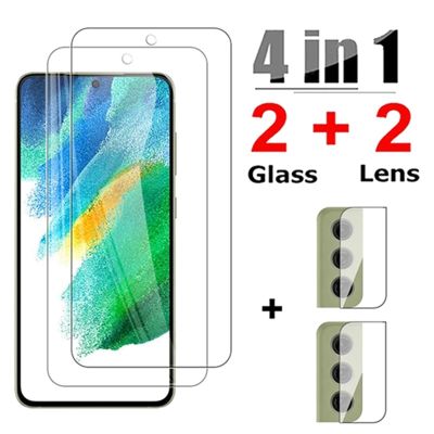 4in1 Tempered Glass For Samsung Galaxy S21 FE 5G Screen Protector Protective Camera Lens Film for samsung s20 fe s21fe Glass