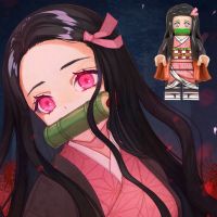 Kamado Nezuko Kamado Tanjirou Agatsuma Zenitsu ของขวัญวันเกิดการศึกษาของเล่นสำหรับเด็ก DIY อาคารบล็อก Minifigures อิฐ