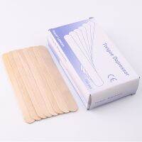 50pc 100pcs/lot Disposable Wooden Waxing Wax Tongue Depressors Sterilized Individually Paper Packing Tattoo Accessories Supplies