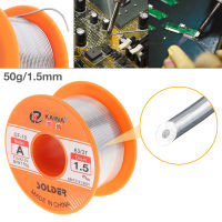 63/37 50G 1.5Mm No-Clean Rosin Core Solder Tin Wire Reel 2% Flux และจุดหลอมเหลวต่ำสำหรับหัวแร้งไฟฟ้า