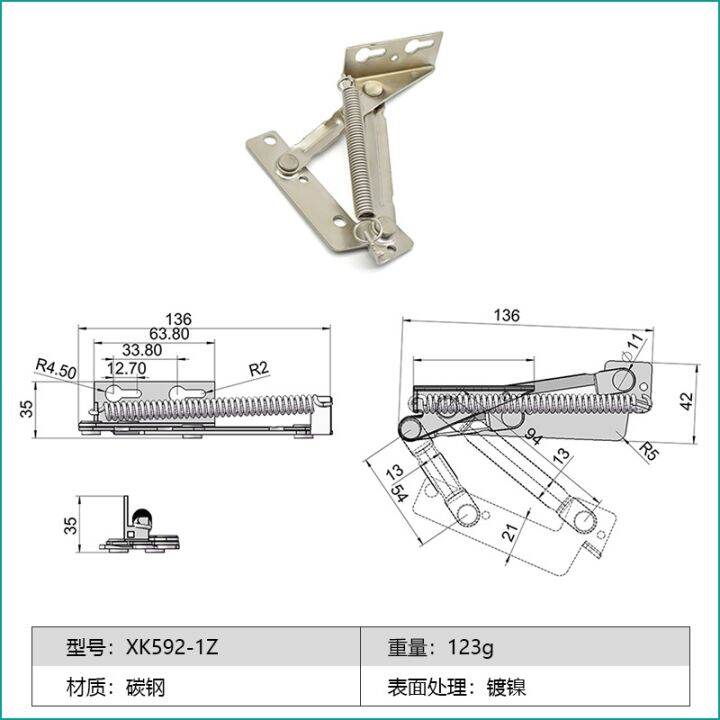 folding-cabinet-doors-spring-hinge-lift-up-stay-flap-top-support-swing-hinges-furniture-hardware