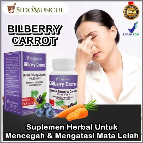 EKSTRAK BILBERRY CARROT SIDOMUNCUL ISI 30 KAPSUL COD BY SiaisHerbal