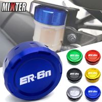 Motorcycle Rear Brake Fluid Cylinder Master Reservoir Cover Cap Guard For KAWASAKI ER6N ER-6N 2005-2016 2015 2014 2013 2012 2011