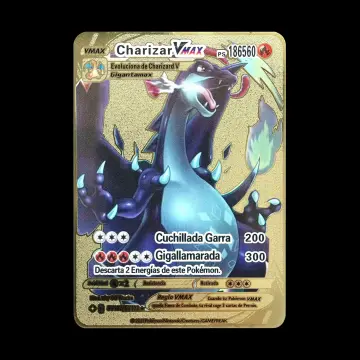 2023 new Spanish Pokémon Cards Metal Pokemon Letters Spanish Pokemon Iron  Cards Mewtwo Pikachu Gx Charizard