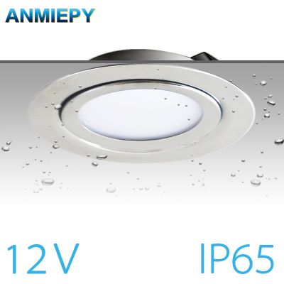 【LZ】►✥℗  Ip65 spotlight 3w 5w 7w dc 12v de aço inoxidável 304 tensão de segurança led ultra-fino casa cozinha jantar iluminação local 14mm magro