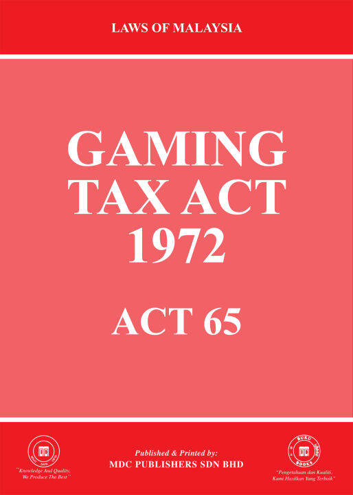 Gaming Tax Act 1972 Lazada