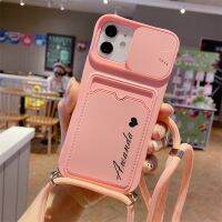 「PAPI PET」สายคล้องเคสโทรศัพท์แบบสายโซ่สำหรับ iPhone 14,ชื่อกระเป๋าใส่บัตรสำหรับ iPhone 14 13 12 11 Pro Max XR XS 6S 8 7 Plus เชือกเส้นเล็กสร้อยคอมินิ SE2