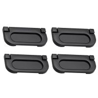 4Pcs Hidden furniture pulls Black Sliding door Handles Recessed Flush drawer knobs cabinet Tatami closet Finger pulls knobs Door Hardware