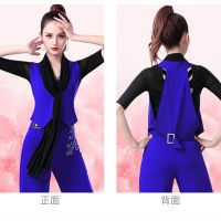 [COD] Cross-country Guoguobujitba vest female performance costume new square dance mid-sleeve top sailor suit