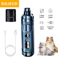 ROJECO N30 ไฟฟ้าสุนัขเล็บ Clippers ชาร์จสัตว์เลี้ยงเล็บเครื่องบดกรงเล็บเล็บอัตโนมัติ Cat Claws เครื่องตัดสัตว์เลี้ยง Trimmer สำหรับสุนัขแมวสัตว์เลี้ยง