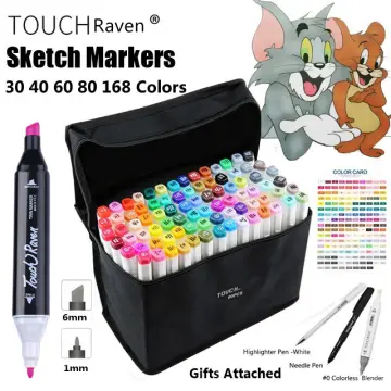 Touchnew 30/40/60/80/168alcohol Markers, Dual Tip Art Markers For