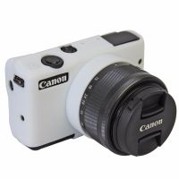 CAMERA CASE SILICONE CANON M10 WHITE เคสกันกระเเทกกล้อง สีขาว (1210)