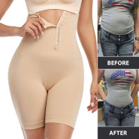 เอวสูงเทรนเนอร์ Body Shaper กางเกงขาสั้นหญิง Slimming Fajas ผู้หญิง Firm Tummy ควบคุม Hook Butt Lifter Shapewear กางเกง