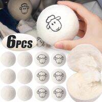 3/4/5/6/7cm Wool Dryer Balls Reusable Household Fleece Drying Kits Clothing Softener Washing Machine Accessories