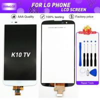 สำหรับ LG K10TV K430TV K10 TV ชิ้นส่วนจอสัมผัสแอลซีดีของเครื่องแปลงดิจิทัลกรอบ BEZEL