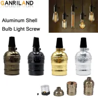 【YD】 Aluminum Lamp Base E27 110V/220V Holder Pendant With Switch/No Screw Socket 4 Colors Bed Room lamps